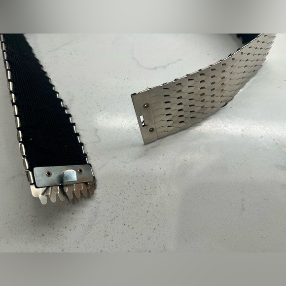 Silver Vintage 1980s Stretch Belt - Picture 4 of 4
